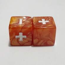 6pcs/Set 6-Sided Acrylic Right-Angle Dice With Symbol Pattern - Perfect For Dice Games, Suitable For Board Games, Game Nights, Etc., Multiple Colors Available - Multicolor - View 24