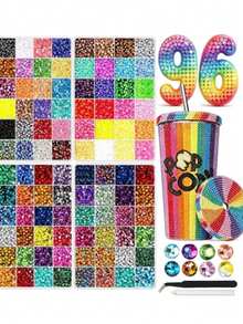 3mm Mixed Color AB Resin Flat Back Rhinestone Jelly Rhinestone DIY Clothing Phone Rhinestone Set, Suitable For DIY Crafts Mother's Day Gift, 40 Colors Rhinestone Create Bright Bedroom Atmosphere, 40 Vibrant Colors - Multicolor - View 2
