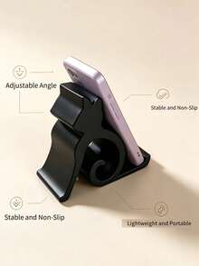 1pc Cute Cat Shaped Plastic Phone Stand, Universal Desktop Phone Accessory, Suitable For All Smartphones, Hands-Free Lazy Design, Supports Dorm Live Streaming And Movie Watching, Perfect Cute Desktop Decoration Gift For Women And Students - Multicolor - View 8