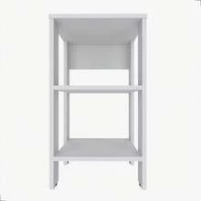 Mesa de Cabeceira sem Gaveta em MDF Fulldecor - Mod.0707 - Branco - Branco - Visão 11