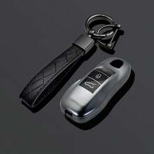 3 Buttons Full Protection Key Case Cover For Cayenne Macan Panamera 911 718 Cayman 918 958 Remote Key Fob Shell - Grey TPU - View 9