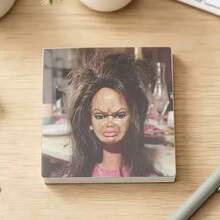 1pc Funny And Pretty Face Doll Sticky Note Pad, Fashionable Square Design, Suitable As A Gift For Colleagues, Humorous Office Desk Decor, Workplace Memo Pad, Aesthetic Stationery For Back To School Season - Multicolor - View 13