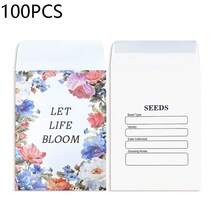 50/100/200 个装种子信封，迷你牛皮纸婚礼回礼袋，尺寸 2.25 x 3.25 英寸，自粘复古风格信封，适用于植物/花园种子储存、复古派对回礼、宾客礼品 - 彩色 - 查看 13