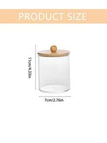 4/3/2/1pc Clean Swab Organizer Holder, Clear Plastic Bottle, Bathroom Storage Container, Portable Round Clean Pad/Makeup Sponge Storage Box, Cosmetic Organizer, Travel Essentials, Storage, Organizer, Vanity Accessory - Multicolor - View 8