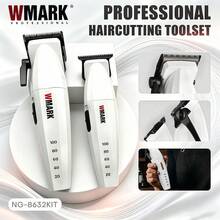 WMARK Professional Electric Hair Clipper Set 9000 RPM Adjustable Speed Cordless Hair Clipper For Barbershop/Hair Salon NG-8632 KIT - Multicolor - View 2
