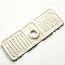 Silicone Splash Guard Bathroom Sink Drain Mat Kitchen Sink Drip Tray Soap Pad Trimmable Narrow Edge Suitable For Wash Basin Kitchen Sink Kitchen Drain Rack Kitchen Essentials Bathroom Accessories - A - View 15