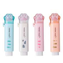 1pc Cat Paw Eraser Pencil Cleaner Super Cute Correction Tool Office & School Supplies, Back To School, First Day Of School - Multicolor - View 14