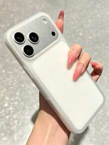 Casing Ponsel Lembut Jelly Matte Ramah Kulit Kompatibel dengan iPhone 17 Pro Max 17 Pro 17 16 15 14 13 Pelindung Belakang Silikon Cair Ultra Tipis Tahan Guncangan - Putih - View 2