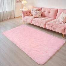 EDIMENS Long Hallway Runner Rug 80x300, High Pile Bathroom Rug Non-Slip, Fluffy Washable Kitchen Rug Bath Mat, Rugs For Bedroom Bed Runner Hallway Living Room - 粉色 - 查看 3