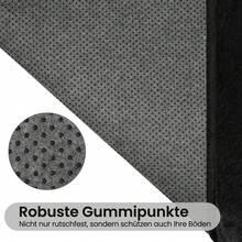 EDIMENS Long Hallway Runner Rug 80x300, High Pile Bathroom Rug Non-Slip, Fluffy Washable Kitchen Rug Bath Mat, Rugs For Bedroom Bed Runner Hallway Living Room - 黑色 - 查看 10