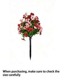 1pc Artificial Plant, Suitable For Outdoor Decoration. Realistic Artificial Silk Daisy And Eucalyptus Flowers, Perfect For Porch, Home, Patio, Balcony And Yard Decoration. Artificial Tree, Outdoor Porch, Wedding And Home Decor. - Multicolor - View 7