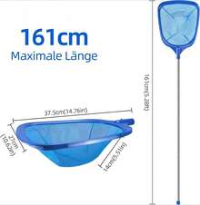 Special Pond Net, Telescopic Pond Net, 14.5 Cm Deep, Fine Mesh Design - Suitable For Ponds, Algae Control, Swimming Pools, Jacuzzis, Water Tanks, Hot Tubs (1 Piece, 161 Cm) - Telescopic Pond Net - View 6