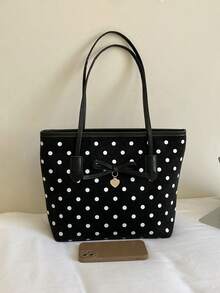 Elegant Women's Crossbody Bag, Large Capacity Lightweight Design, Waterproof & Durable Nylon Material, Fashionable Versatile Commuter Casual Bag, Niche Women's Handbag - Black - View 3