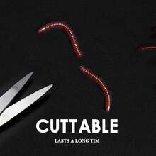 50pcs 8cm Silicone Soft Worm Fishing Lures, Realistic Red Worm Bait, Universal Soft Lures For Wild Fishing And Black Pond - A - View 9