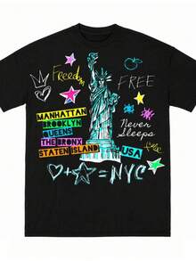 Women T-Shirts - 黑色 - 查看 1