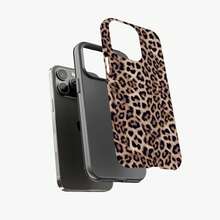 Leopard Print Phone Case, Classic Animal Pattern Phone Cover, Suitable For IPhone17 16 15 14 13 12 11 Pro Max,  S25 S24 S23 Ultra - 白色 - 查看 8