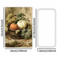 20Pcs Vintage Fall Thanksgiving Aesthetic Cards, 4*5inch Retro Autumn Pumpkin Sunflower Garden Floral Prints Postcards For Junk Journal Layering, Thanksgiving Greeting Card Craft, Wall Decor, Stationery Lovers Gift, Party Photobooth Props - View 3