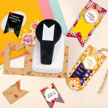 Banner Flag Label Tab Index Paper Hole Puncher Cutter Tool Daily Fashion Banner Tab Shape 2 Inch 50mm For DIY Portable Suitable For Paper Crafts For Junk Journaling For Folder Planner For Card Making For Scrapbooking For Student For Bible - 2 Inch 50mm Banner Tab Puncher - View 7
