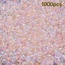 1000pcs Manik-Manik Kaca Berubah Warna UV dengan Tekstur Es, Ukuran 2mm, Manik-Manik Bulat Transparan Berwarna-warni, Aksesoris Pembuatan Perhiasan DIY - Mutiara Millet - View 11