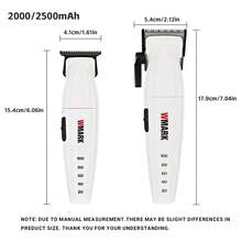 WMARK Professional Electric Hair Clipper Set 9000 RPM Adjustable Speed Cordless Hair Clipper For Barbershop/Hair Salon NG-8632 KIT - Multicolor - View 8