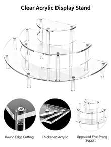 Acrylic Display Stand, Transparent Cosmetic Lipstick Display Rack - Vanity Acrylic Perfume/Lipstick Storage Rack - Luxury Multi-Functional Holder | Transparent Visual Lipstick Display Rack Visual Makeup Storage Rack | Suitable For Home/Office/Vanity Table/Vanity Cabinet Display,Makeup Organizer,Room Decor - View 4