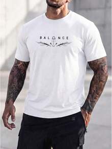 Printed Men's Round Neck-Shirt, Made Of Cotton, Casual And Versatile Spring And Summer. Hot Item. - 白色 - 查看 3