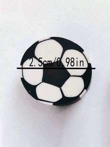 Soccer Ball Shaped Eraser - Perfect For School And Office Use, Soccer Ball Shaped Eraser, Ideal Back To School Gift - Round - View 5