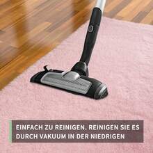 EDIMENS Long Hallway Runner Rug 80x300, High Pile Bathroom Rug Non-Slip, Fluffy Washable Kitchen Rug Bath Mat, Rugs For Bedroom Bed Runner Hallway Living Room - 粉色 - 查看 7