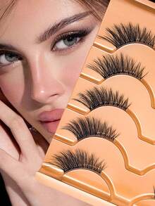 5 أزواج من رموش العين الاصطناعية بتصميم عين القطة نصف العين، 5-12 ملم D Curl، فائقة النعومة وخفيفة الوزن، قابلة لإعادة الاستخدام، مظهر طبيعي، سهلة التطبيق للمبتدئين، مثالية لجميع المناسبات، مكياج عيون درامي | رموش كثيفة | رموش فائقة النعومة، إكسسوارات الرموش - مشاهدة 1