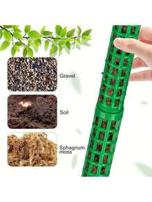 1/2/6件組植物支撐苔蘚柱套裝，塑膠苔蘚柱，植物支架，園藝用品，植物配件 - 多款式 - 查看 6