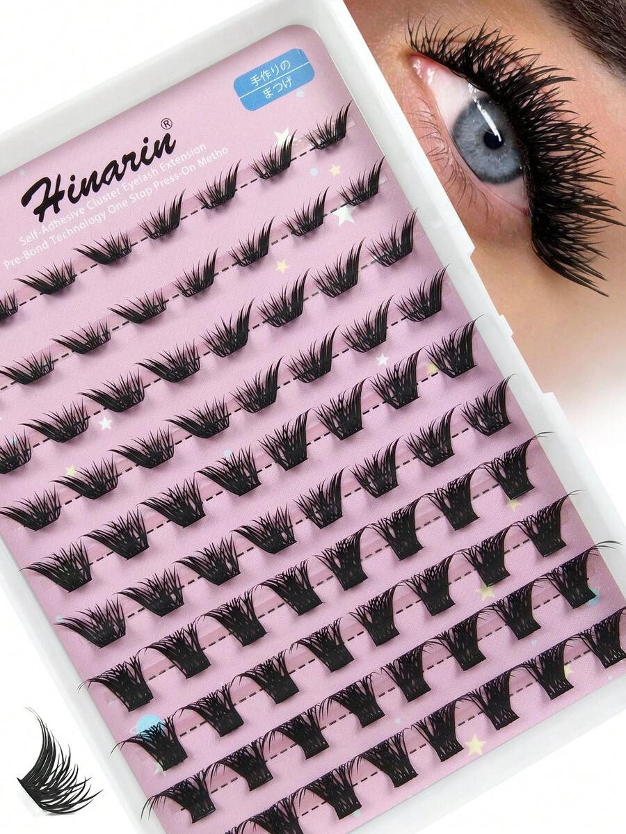 80 Pcs D Curl Natural Cluster Lashes 6-16mm Mixed Cat Eye Lashes Left And Right Eye Spiky Individual Lashes Manga Pointed Lashes Clusters False Lashes False Eyelashes Fake Lashes Individual Eyelashes