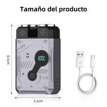 Men's Automatic Shaver With LCD Digital Display, Fully Washable, Compact And Portable. - Grey - View 9