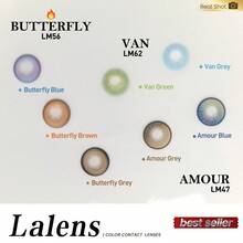 Lalens Monaco Brown CITRINE 多彩變色柔和蜂蜜棕色隱形眼鏡，一對美容隱形眼鏡，年戴，DIA 14.20MM BC 8.6MM，適合萬聖節 Cosplay 動漫展、美學派對約會造型 - Monaco Brown - 查看 7