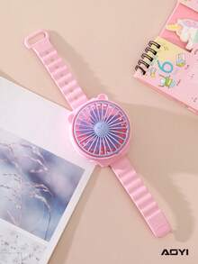 AOYI Mini Battery-Powered Fan With Wrist Strap, Small Portable Personal Fan, Watch-Style Travel Fan For Beach, Suitable For Kids Boys And Girls Indoor And Outdoor Use, Battery Not Included - Multicolor - View 15