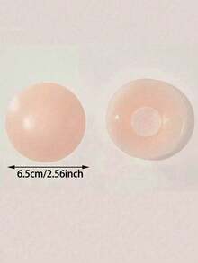 1pc/2pcs Silicone Teardrop-Shaped Lift-Up Breast Petals For Wedding Dress, Push-Up Invisible Nipple Covers For Camisole Dress, Anti-Sagging - Beige - View 14