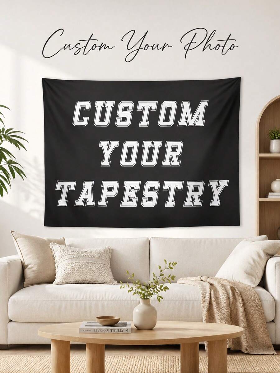 Customized Photo Tapestry, Personalized Image Wall Hanging Banner, Bedroom Decor Custom Image Backdrop, Photography Prop - Multicolor - View 1