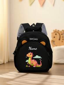 This Customizable Mini Cartoon Dinosaur Print Backpack Features Adjustable Shoulder Straps, Hand-Held Design, Zipper Closure, And Is Made Of Nylon Material. It Is Very Suitable For Daily Use, Shopping, And Traveling. It Also Makes A Great Gift For Birthdays Or Christmas., Kawaii Aesthetic - Multicolor - View 25