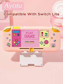 Ayotu 1pc Cartoon Game Console Pattern Protective Case Compatible With Switch 2/Switch NS/Switch OLED/Switch Lite, New Generation TPU Soft Shell, Universal Game Controller Protective Cover, Switch Controller Protective Case, Switch Game Accessories, Anti-Drop, Anti-Slip, Anti-Scratch, Fashionable, Spring Romantic/Back To School Gift/Valentine's Day Gift/Halloween/Anniversary Gift. - View 21