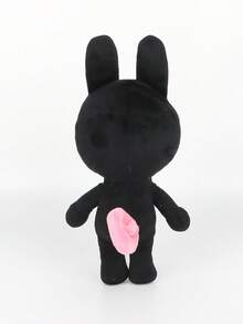 BIUBLIULAND Boneka Plush Monster Lucu 11,8 Inci, Boneka Plush Hewan Kelinci Lembut, Boneka Gaya Unik dan Menyenangkan Bergaya Vintage, Cocok untuk Dekorasi Meja Kamar dan Hadiah Ulang Tahun Anak-Anak - Hitam - View 4