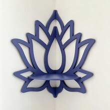 1pc Bohemian Lotus Corner Wall Shelf, Floating Display Rack For Crystal, Candle, Plant, Suitable For Bedroom, Living Room, Yoga Room Zen Home Decor - Hollow Lotus - View 14