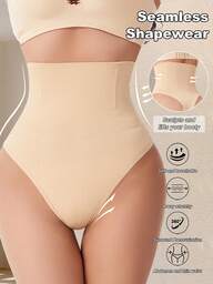 High Waist Seamless Shaping Panties For Women, Tummy Control, Butt Lifting, Waist Slimming Shapewear, Minimalist