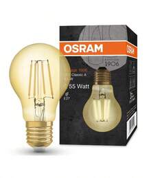 OSRAM BOMBILLA LED A60 FILAM. AMBAR 6,5W 2400K E-27 OSRA - - - Ver 2