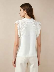 Women's Minimalist Backless Spaghetti Strap Dress Casual Summer Sexy Sleeveless Slim Fit Flowy Midi Dresses For Party And Vacation - 白色 - 查看 2