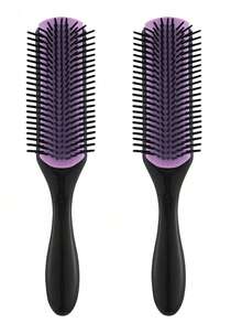 Premium Professional Classic Styling Curling Comb 9-Row Black Hair Comb Suitable For Wet And Dry Hair Perfect For Distribution And Styling Anti-Static Gentle On Scalp Ergonomic Handle Durable Bristles Suitable For All Hair Types Unisex - Multicolor - View 18