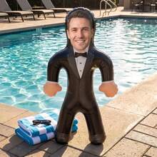 1pc Personalized Inflatable Blow Mold, Custom Photo Inflatable Blow Mold, Custom Groom Inflatable Blow Mold, Personalized Groom Inflatable Decoration Gift For Her, Funny Bachelor Party Gift, Groom Decoration Prop, Wedding Special Occasion - Multicolor - View 6