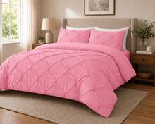 Microfibre Alexandera Duvet Cover Set Pink - Pink - View 7