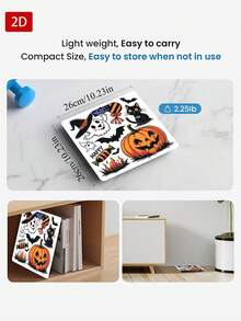 Cute Cartoon Halloween Digital Bathroom Scale, Lantern Pumpkin Black Cat Ghost Bat Candy Pattern Body Weight Scale, Halloween Decor Gift For Home Bathroom Bedroom,Measures Weight Up To 400 Lb/180kg,Tempered Glass Surface,Uses AAA (Not Included) - Multicolor - View 5