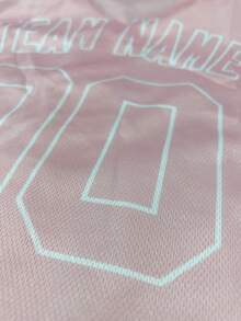 Custom Women's Baseball Jersey, Personalized Pink & White Button-Up Shirt, Customizable Team Name & Number Sports Uniform T-Shirt Summer - Pink - View 9