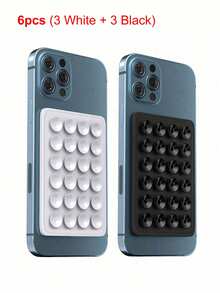 Étui de téléphone à ventouse en silicone, adhérence forte, pratique pour les selfies et les vidéos. Ventouse en silicone améliorée, compatible avec les téléphones iOS et Android, cadeau idéal pour l'anniversaire, la famille et les amis, choix parfait pour le support de téléphone et les accessoires de téléphone. - Multicolore - Voir 35