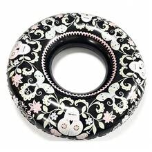 1pc Skull Adult Swim Ring,Halloween Style Inflatable Swim Ring For Adult Water Floating, Pool Party Float, Floating Lounge Chair For Outdoor Activities, - Skull Style - View 5